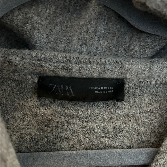Zara scarf knit cardigan gray - Picture 7 of 9